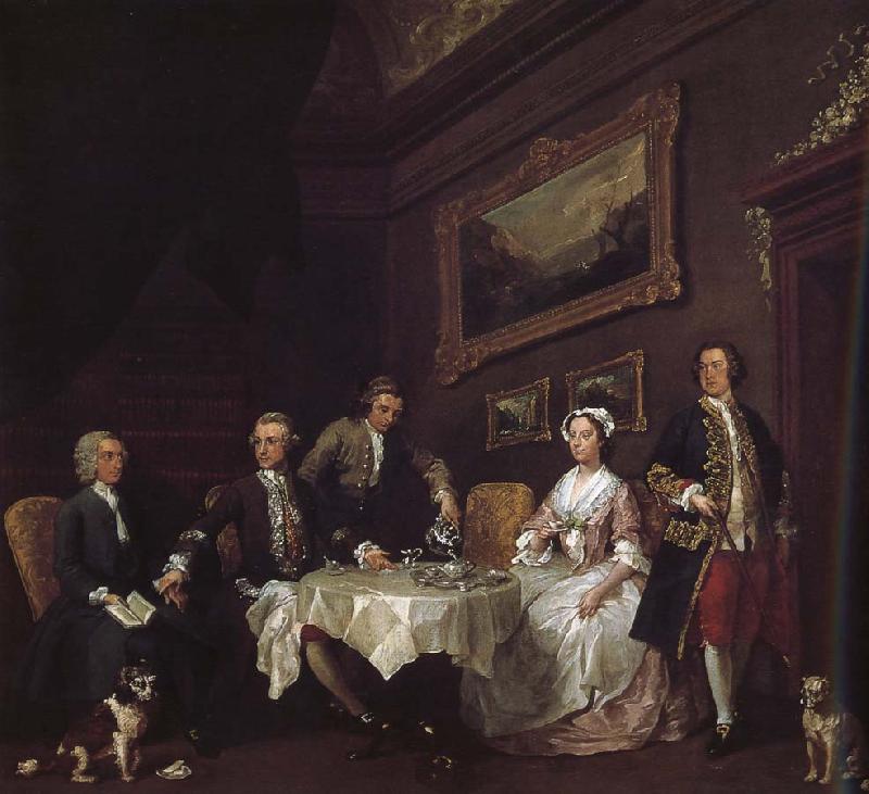 William Hogarth Strode family Sweden oil painting art